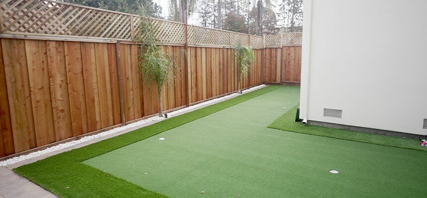 Lubbock putting green installation example 1