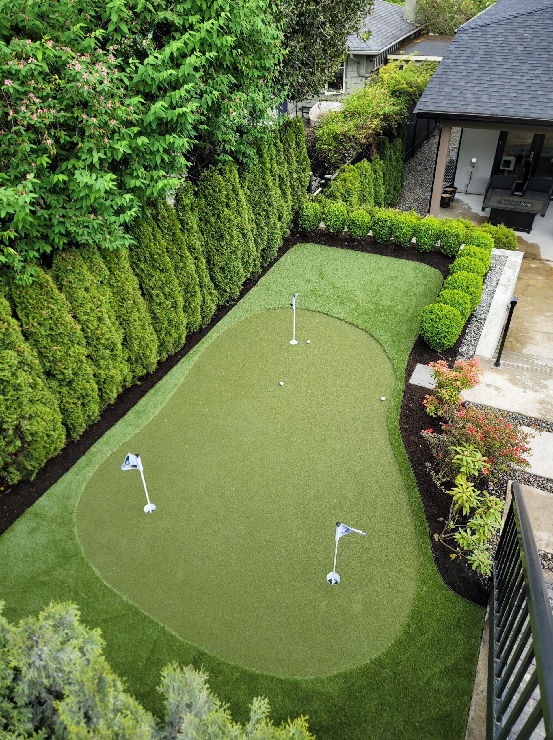 Lubbock putting green installation example 2