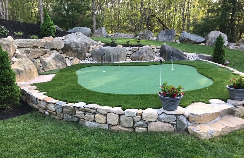 Lubbock putting green installation example 3