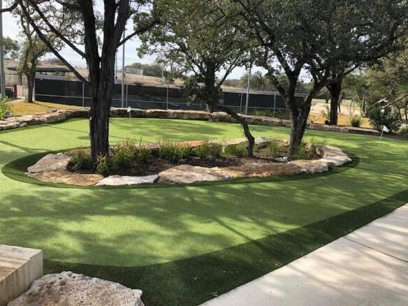 Lubbock putting green installation example 8