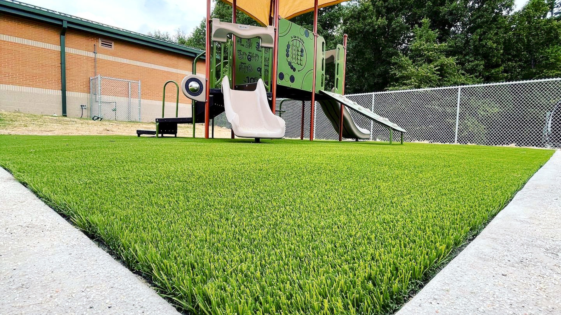 Safe and durable playground turf installation in Lubbock